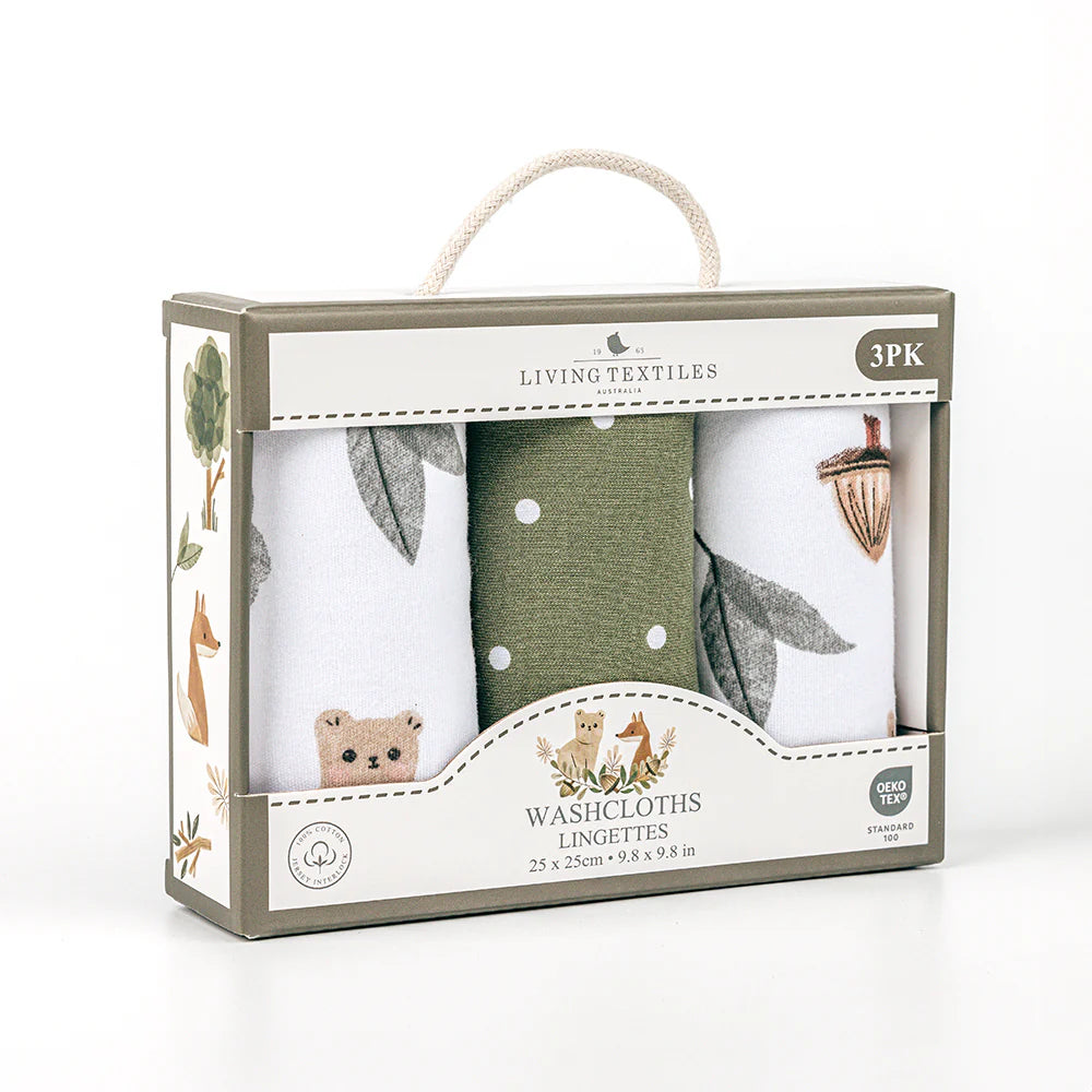 3 Pack Jersey Wash Cloth