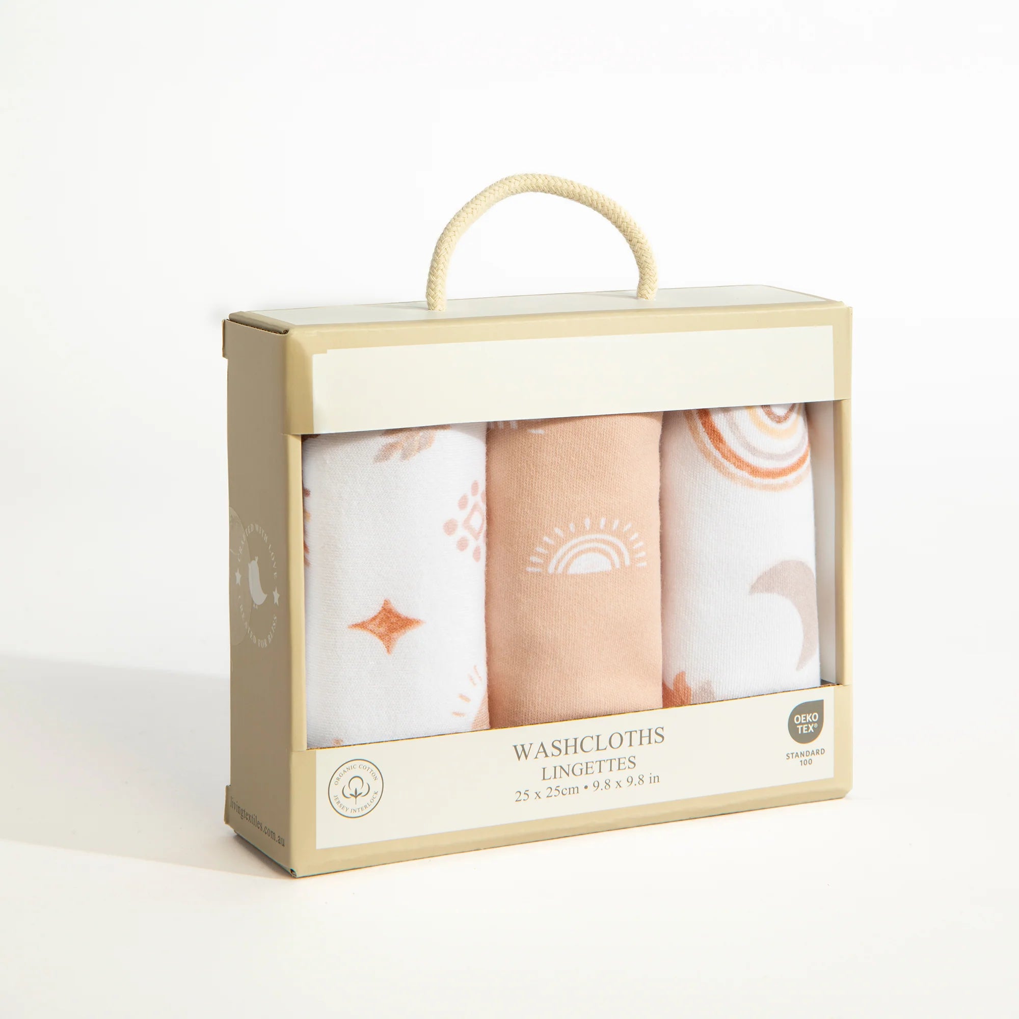 3 Pack Jersey Wash Cloth