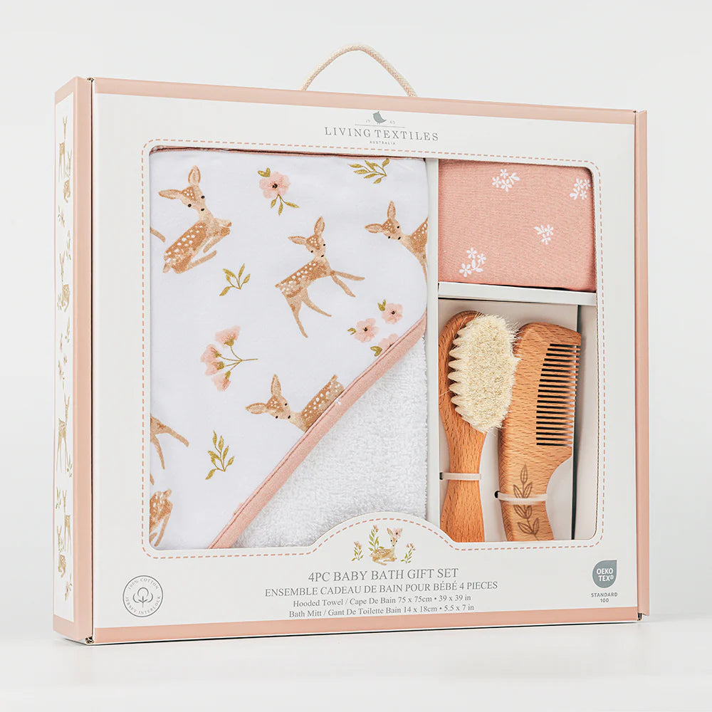 4 Peice Baby Bath Gift Set