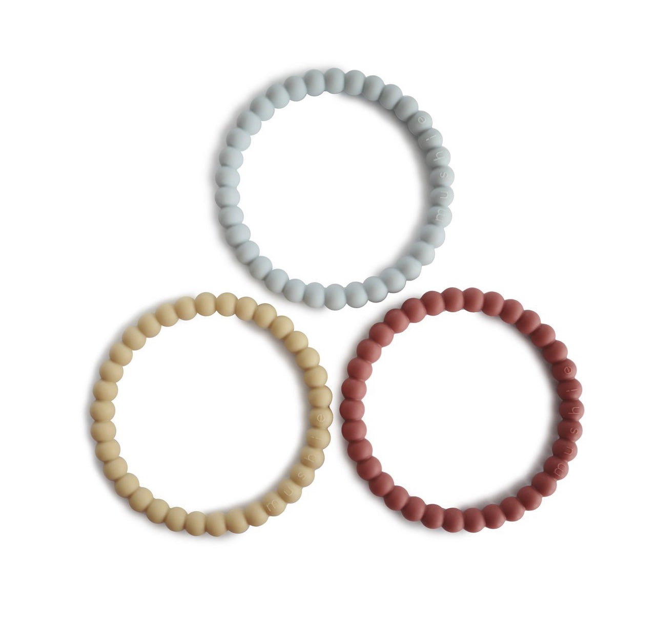 Mushie Bracelet Teethers 3 pc