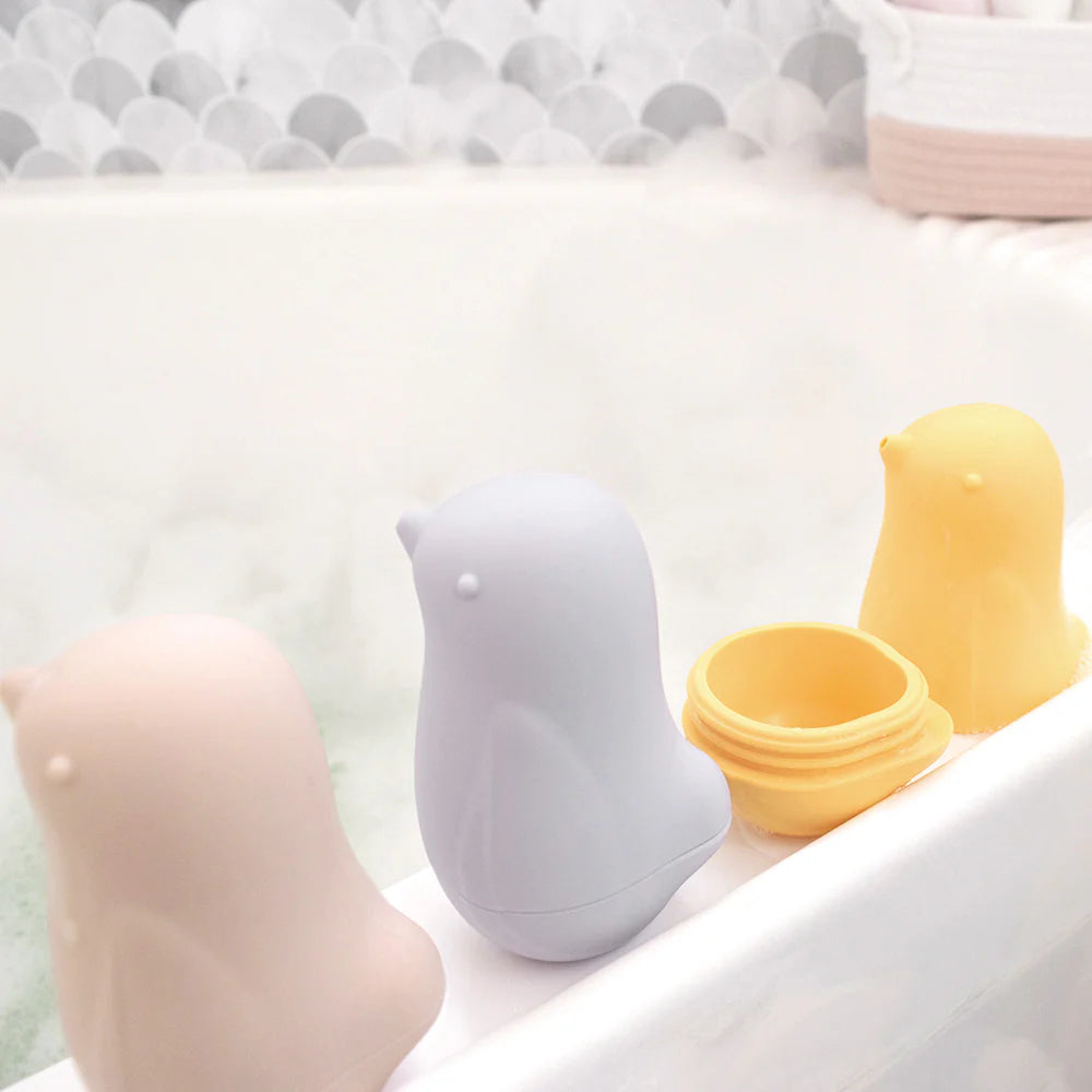 3 Peice Silicone Bird Bath Toy Set