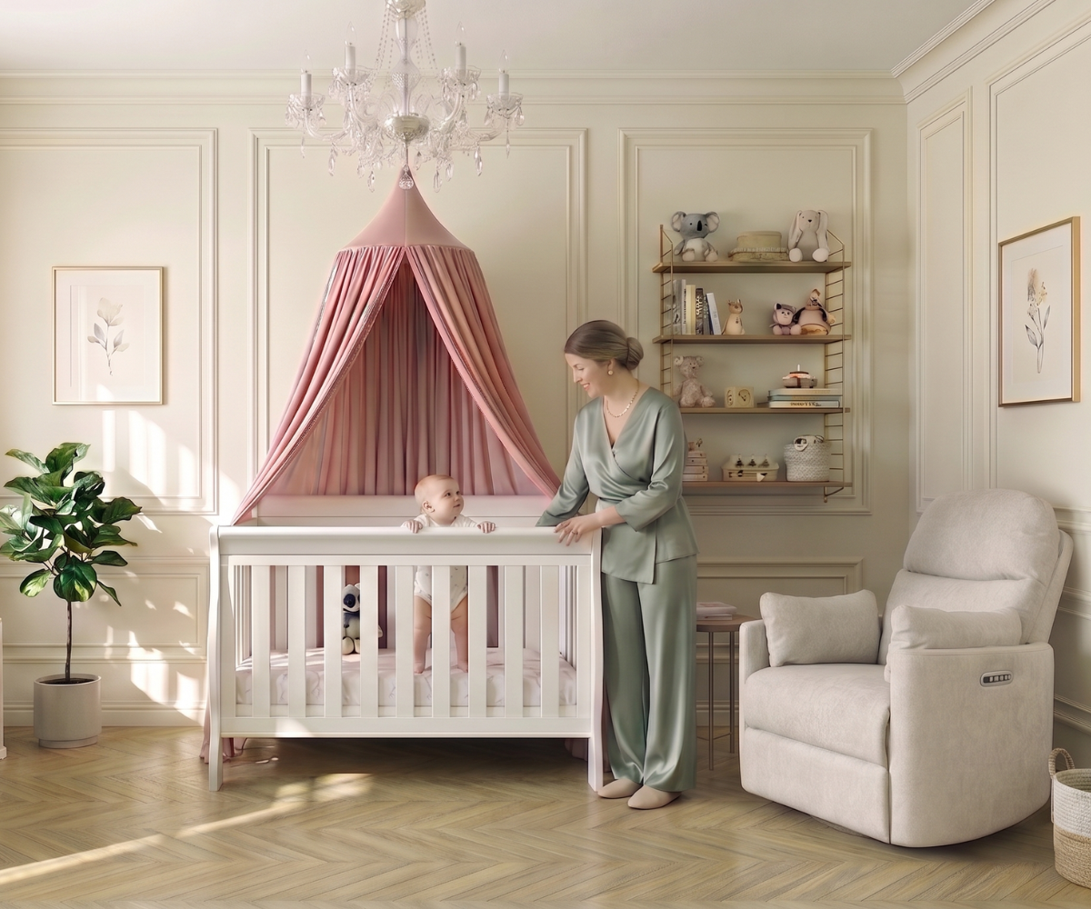 Babyhood Amani Sleigh Cot - available to order