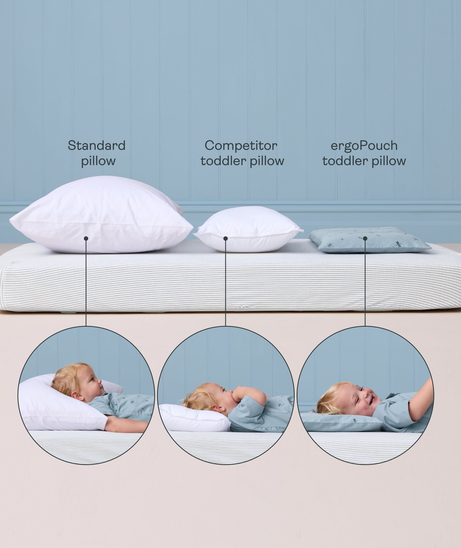Organic Toddler Pillow and Case