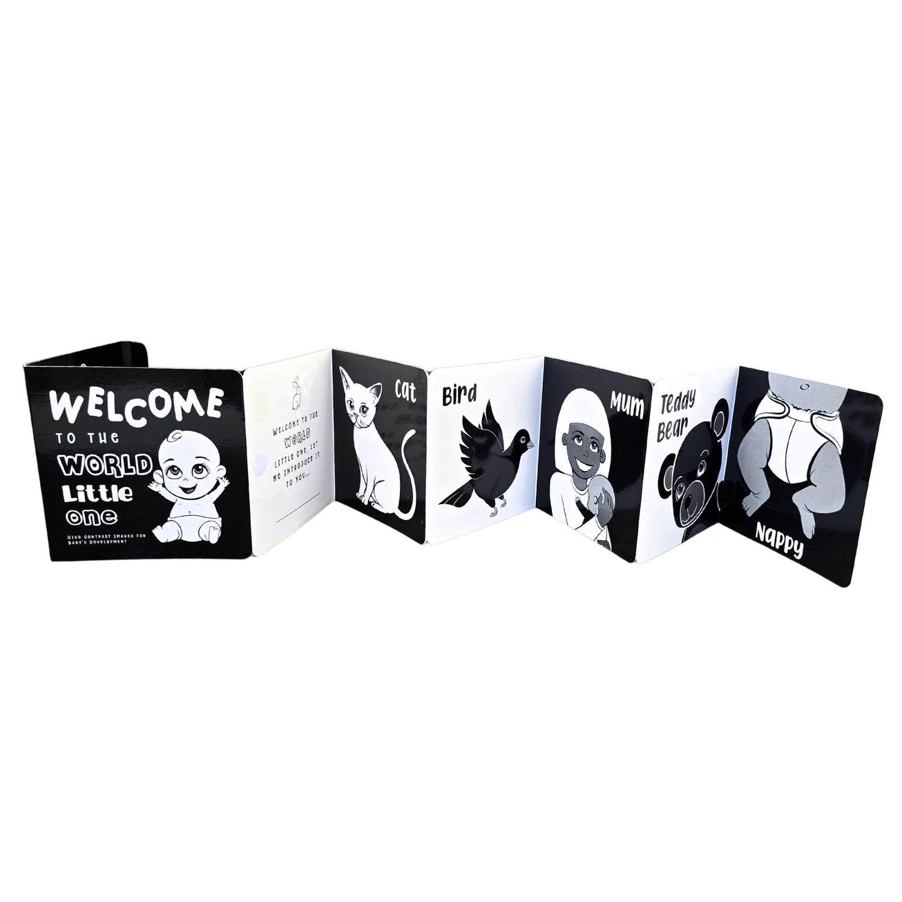 Welcome To the World Little One Black and White Baby Book