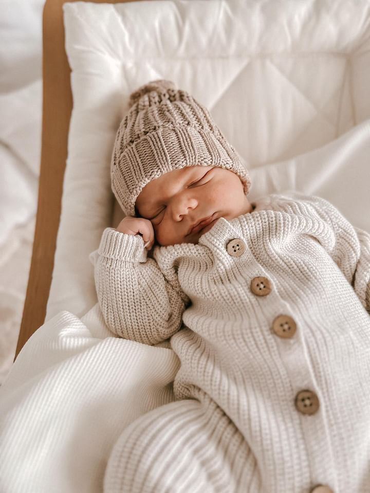 Everyday Ribbed Romper Light Beige