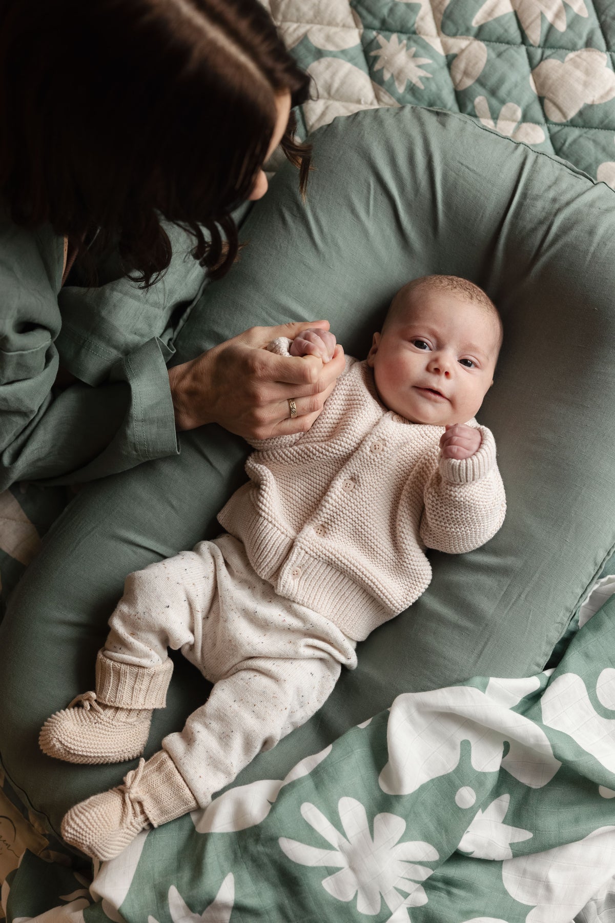 Baby Lounger Nest - French Flax Linen