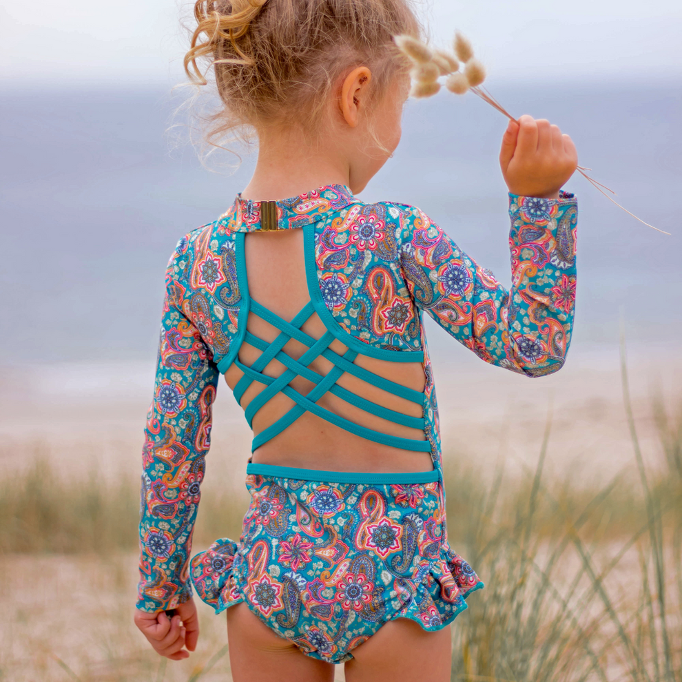 Mae Lee Open Back Girls Swimmers