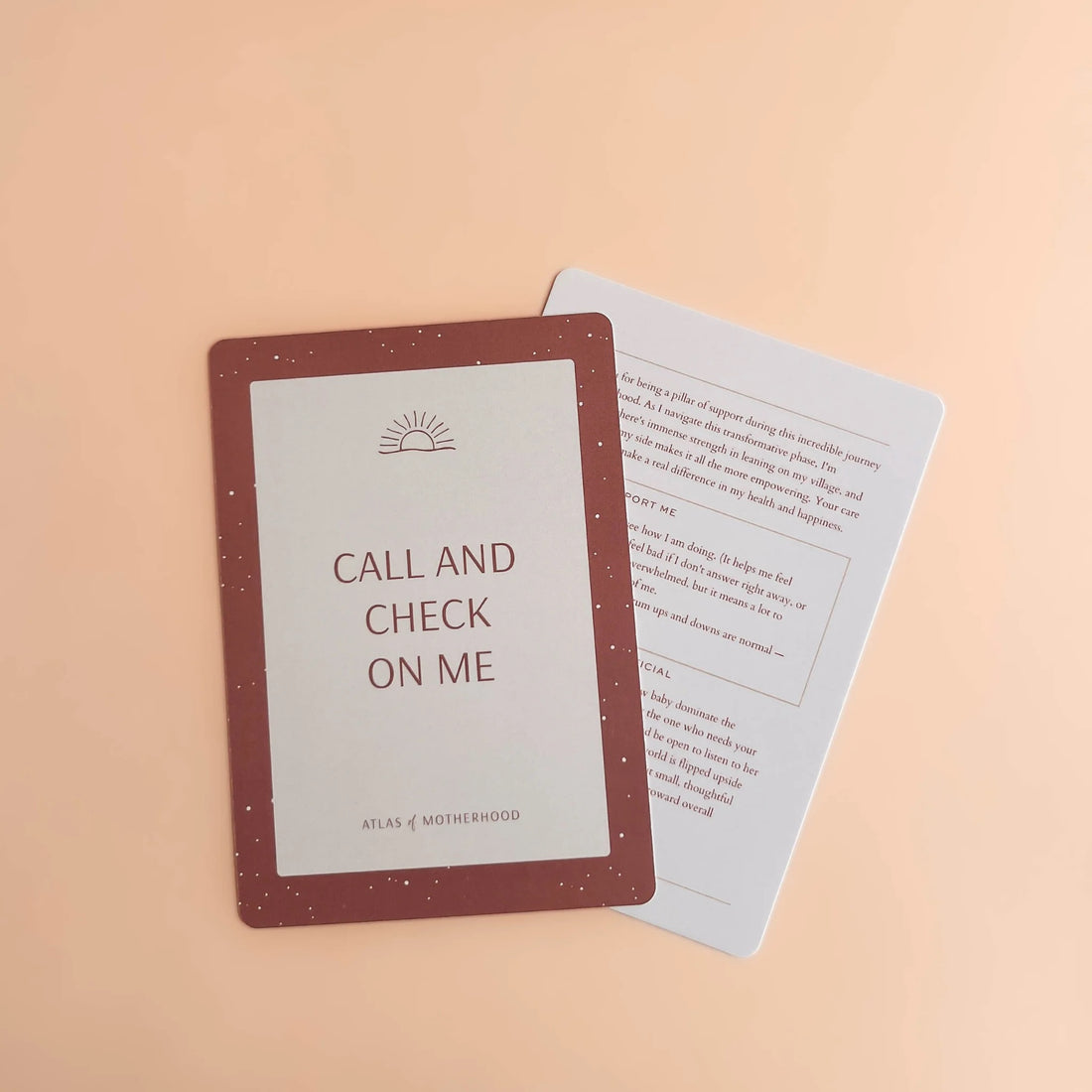 New Mum Postpartum Support Cards – 50-Card Deck