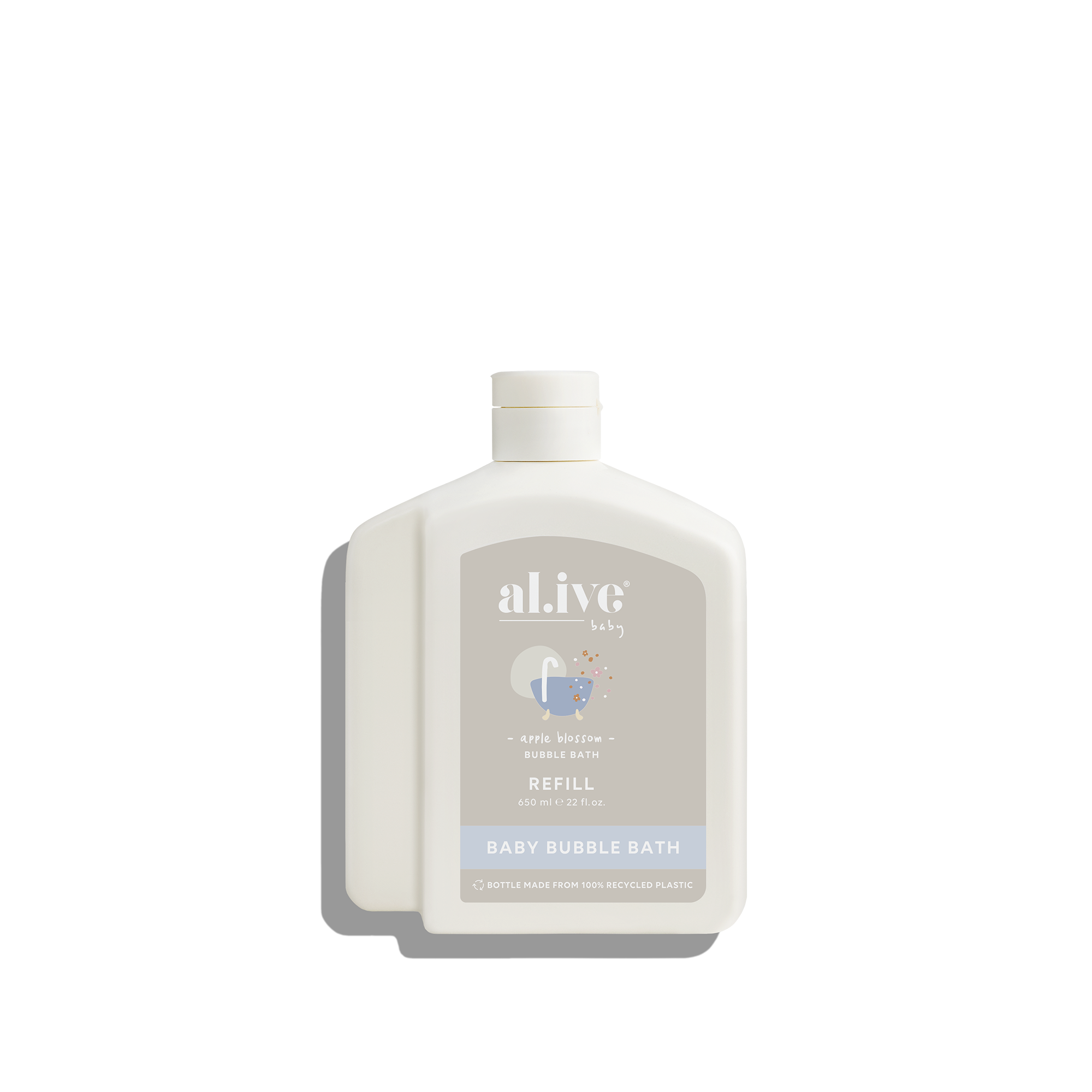 al.ive body 650ml Bubble Bath Refill  Apple Blossom
