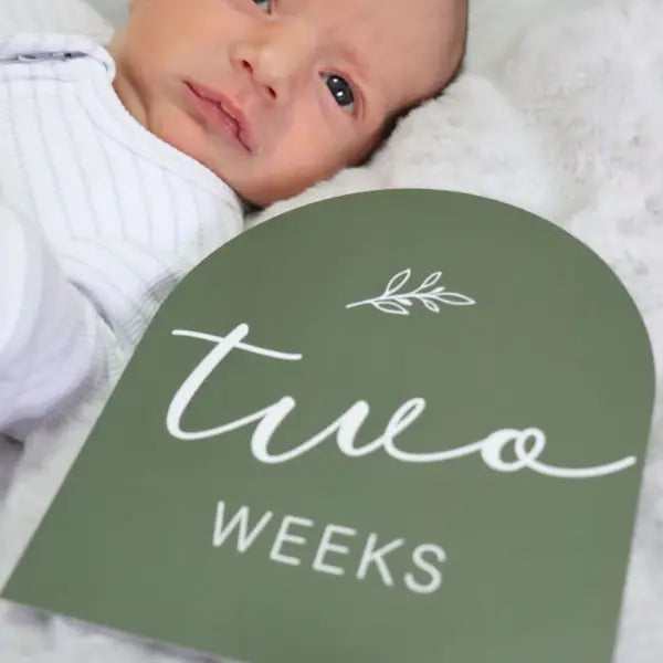 Earthy Baby Milestone Cards