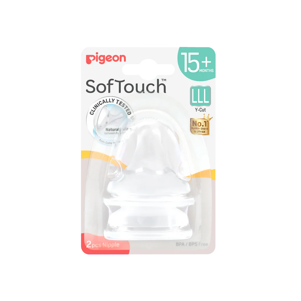 SOFTOUCH BPP PERISTALTIC PLUS TEAT LLL 2PCS 15+ Months