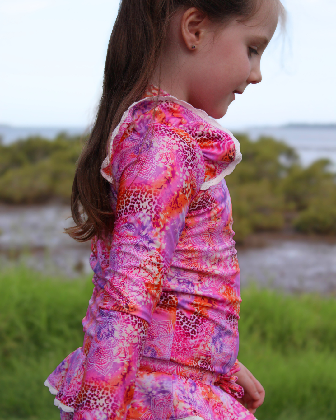 Marli Girls Long Sleeve Swimwear Rash Set