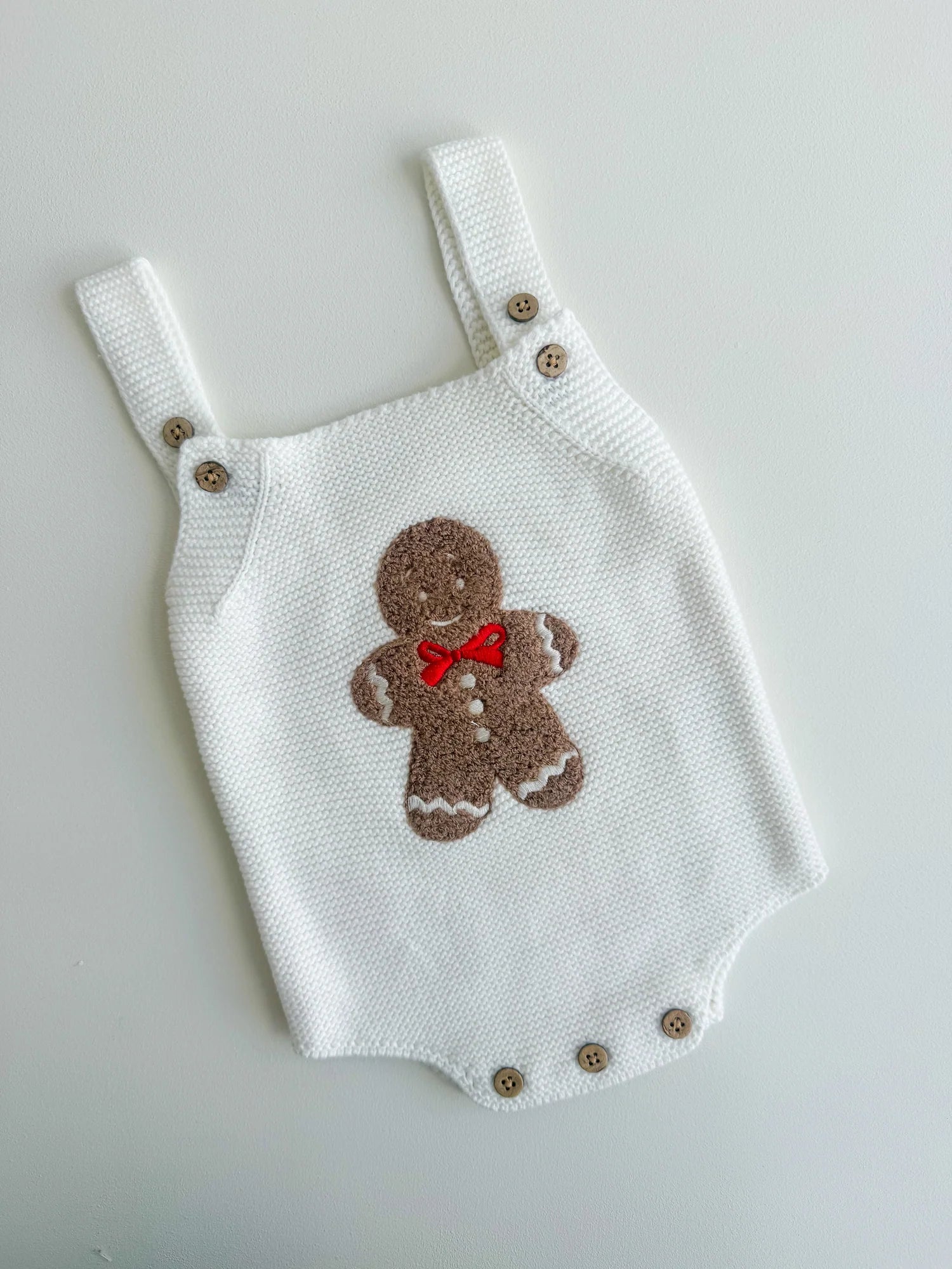 Gingerbread Sherpa Romper