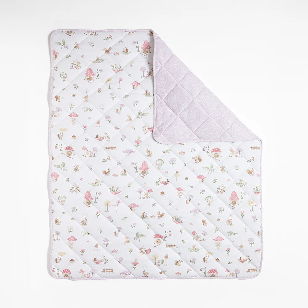 Quilted Cot Comforter Whimsical Wonderland