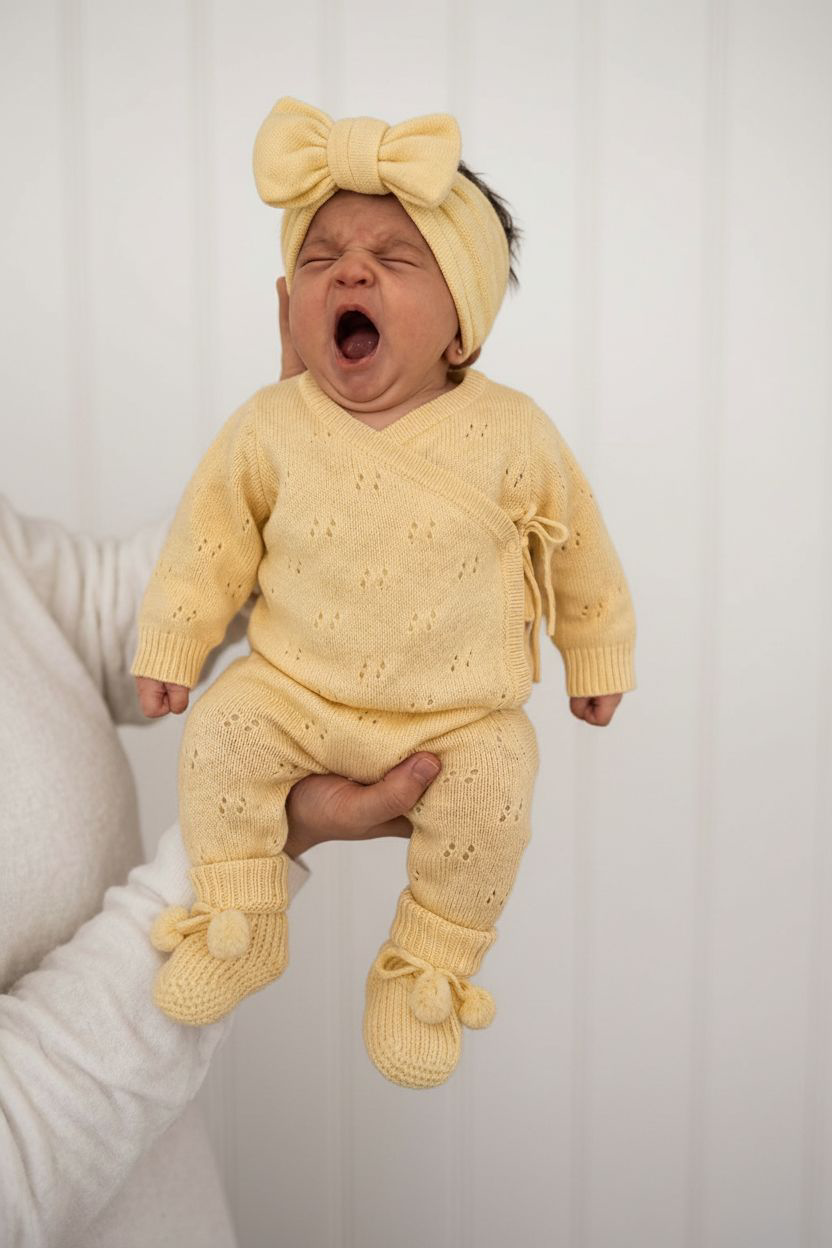 Pointelle Long Romper