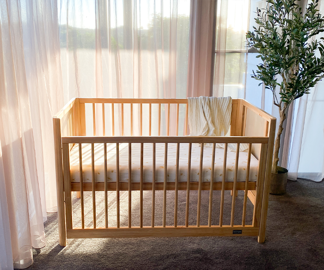 Babyhood Aliya Rattan Cot