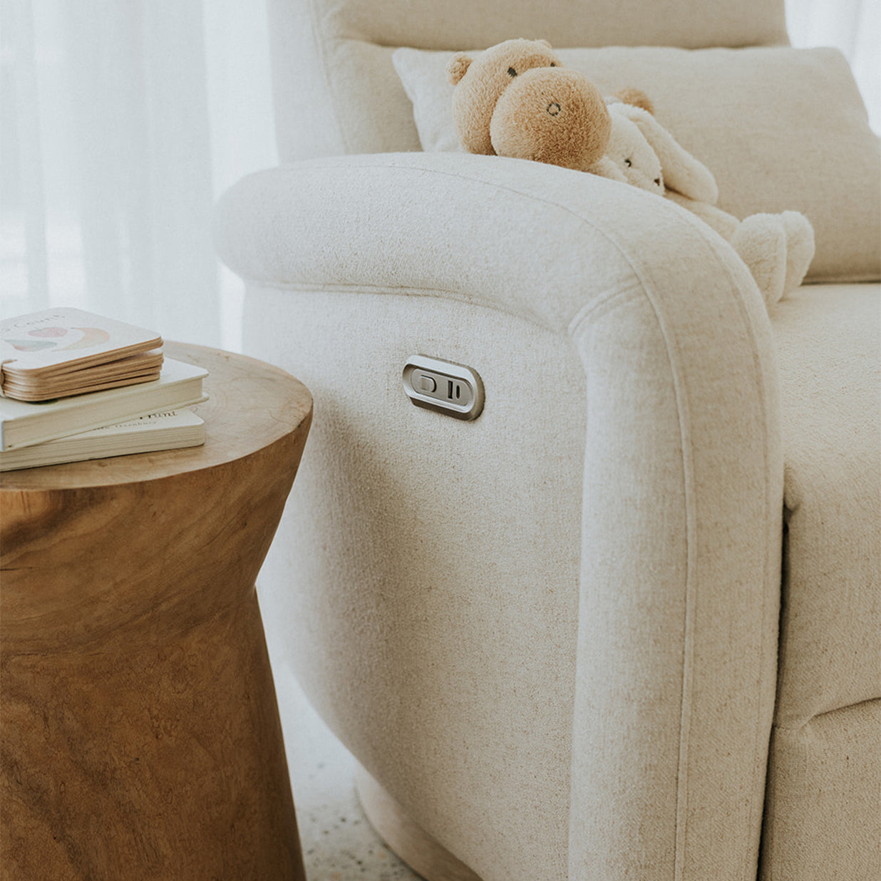 BabyRest Alora Electric Nursery Chair - Saltwood - available to order