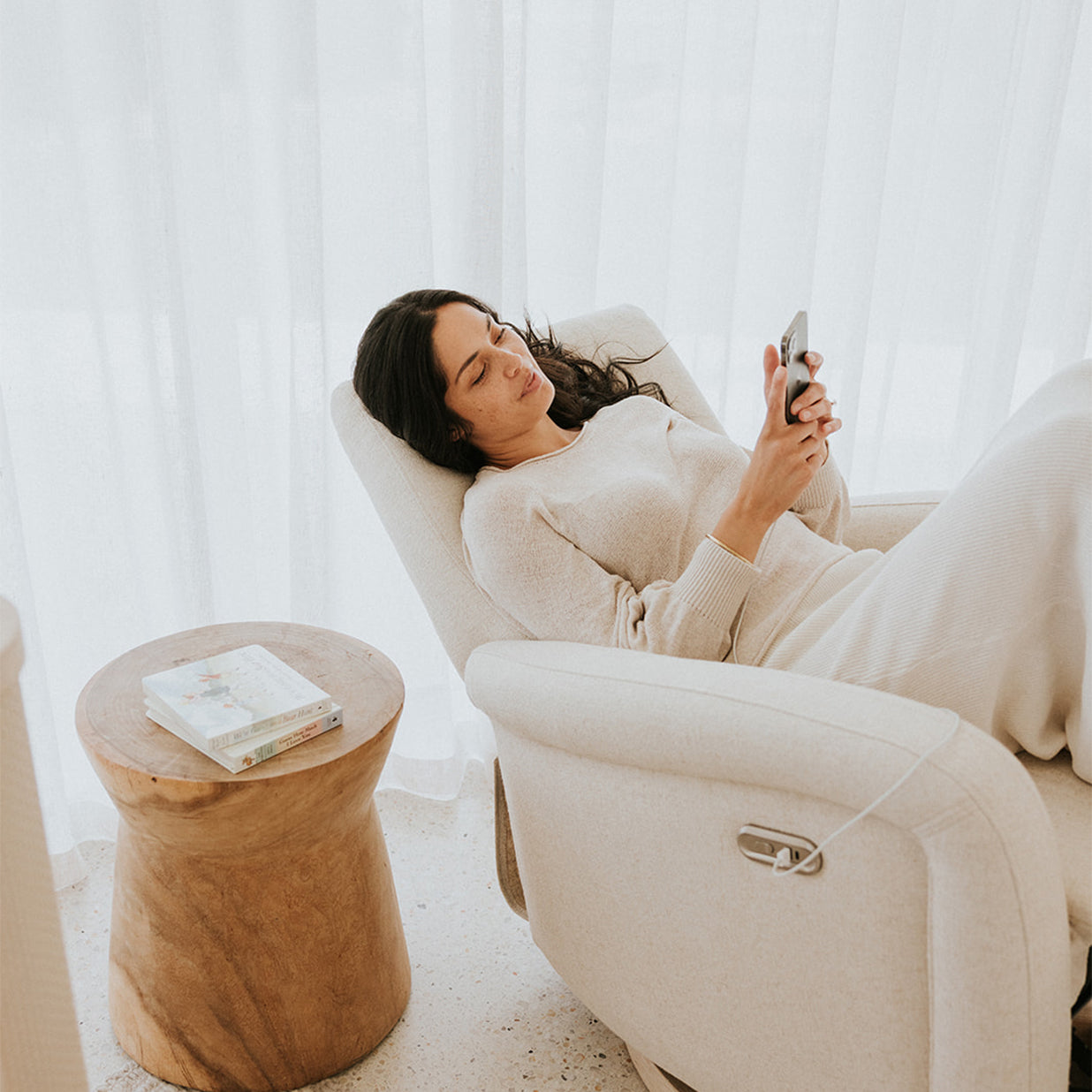 BabyRest Alora Electric Nursery Chair - Saltwood - available to order