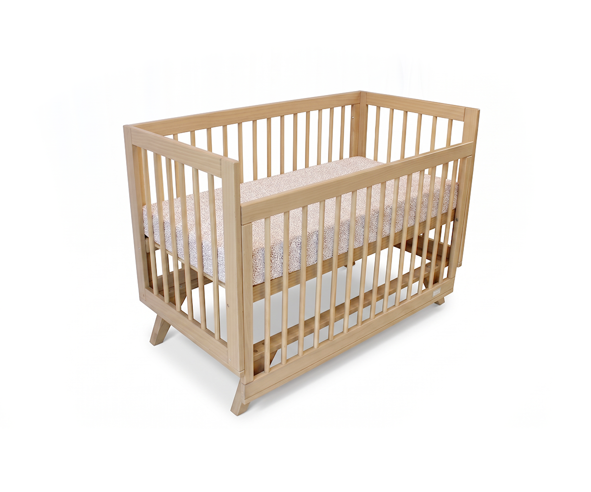 Aurora Compact Cot | Scandinavian Timber Cot for Small Spaces