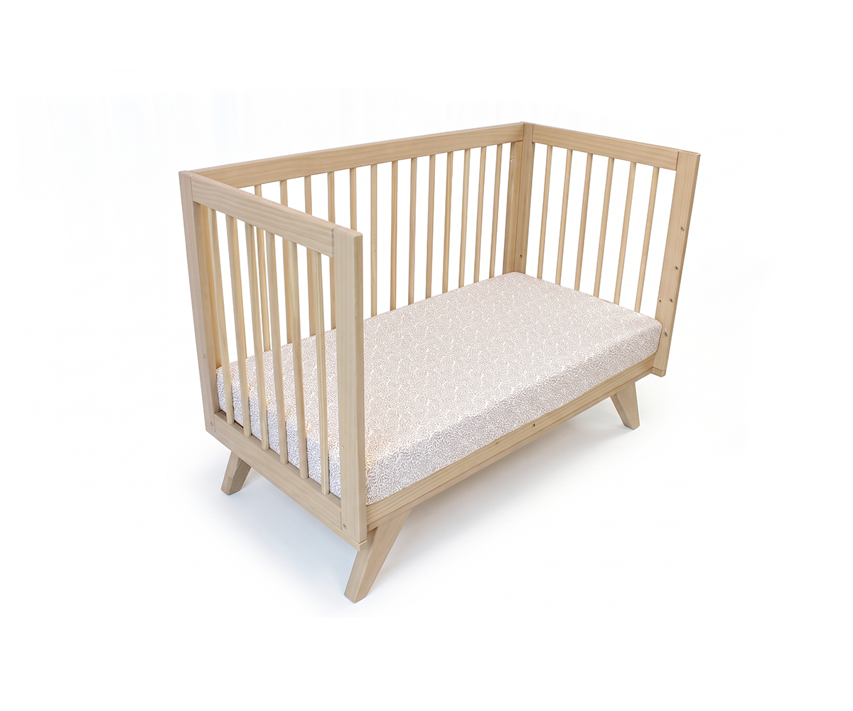 Aurora Compact Cot | Scandinavian Timber Cot for Small Spaces