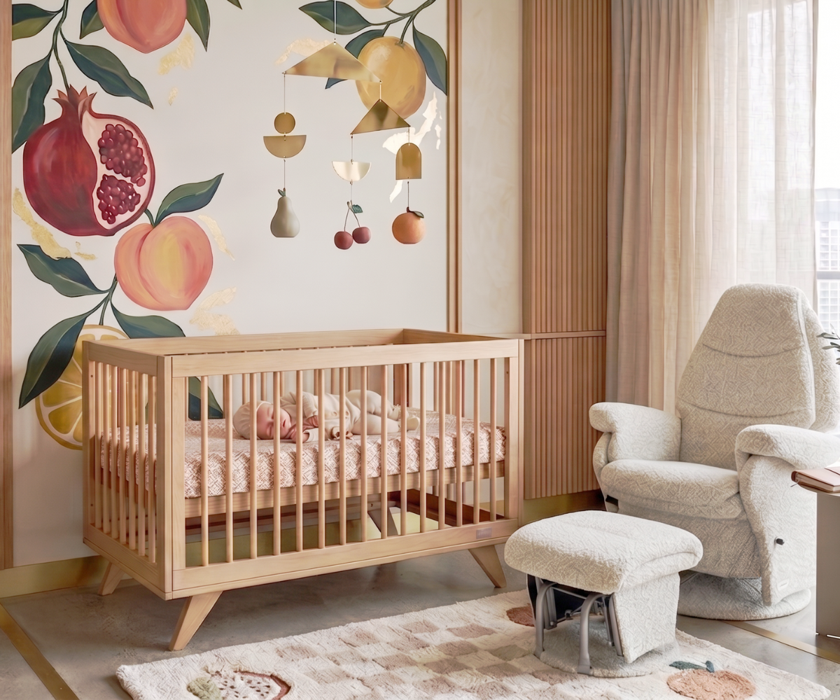 Aurora Compact Cot | Scandinavian Timber Cot for Small Spaces
