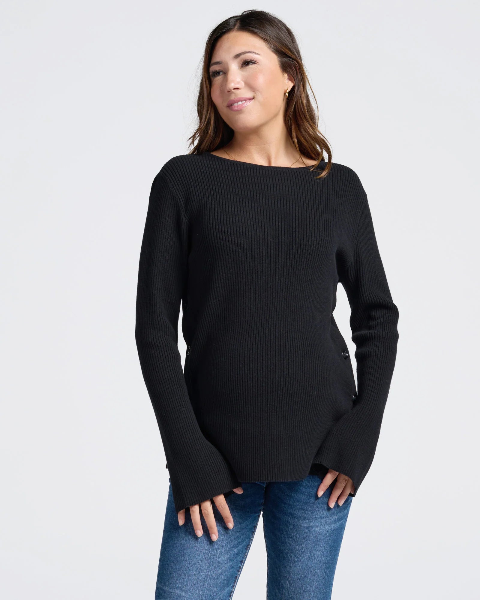 Angel Maternity Oversized Knit Nursing Jumper