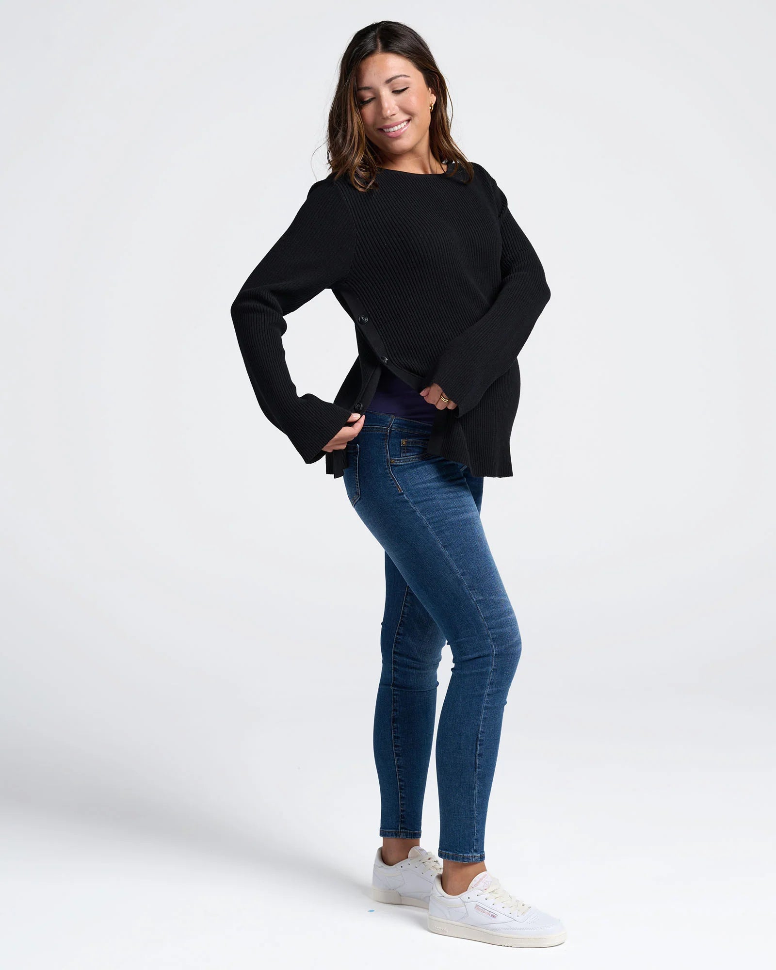 Angel Maternity Oversized Knit Nursing Jumper