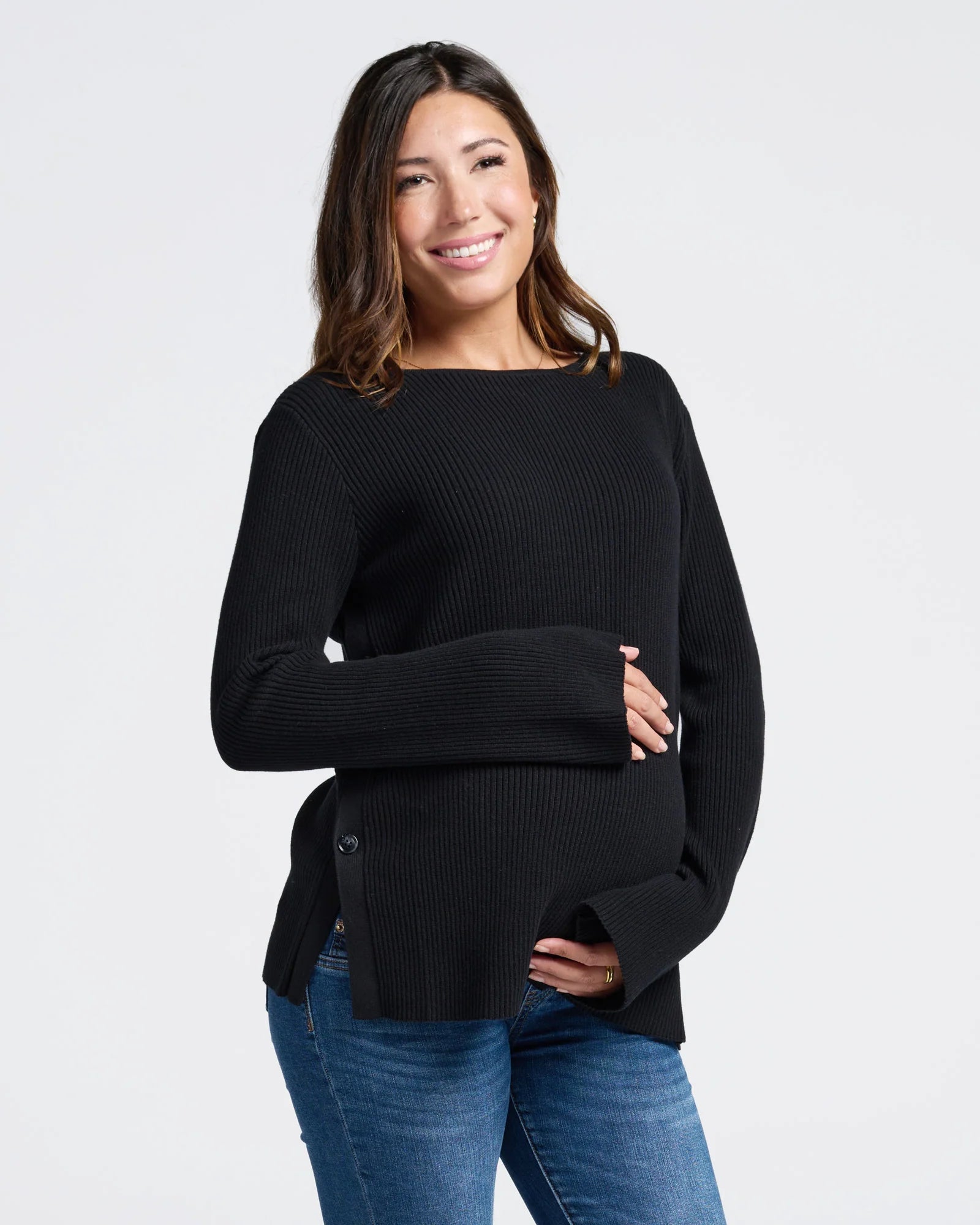 Angel Maternity Oversized Knit Nursing Jumper