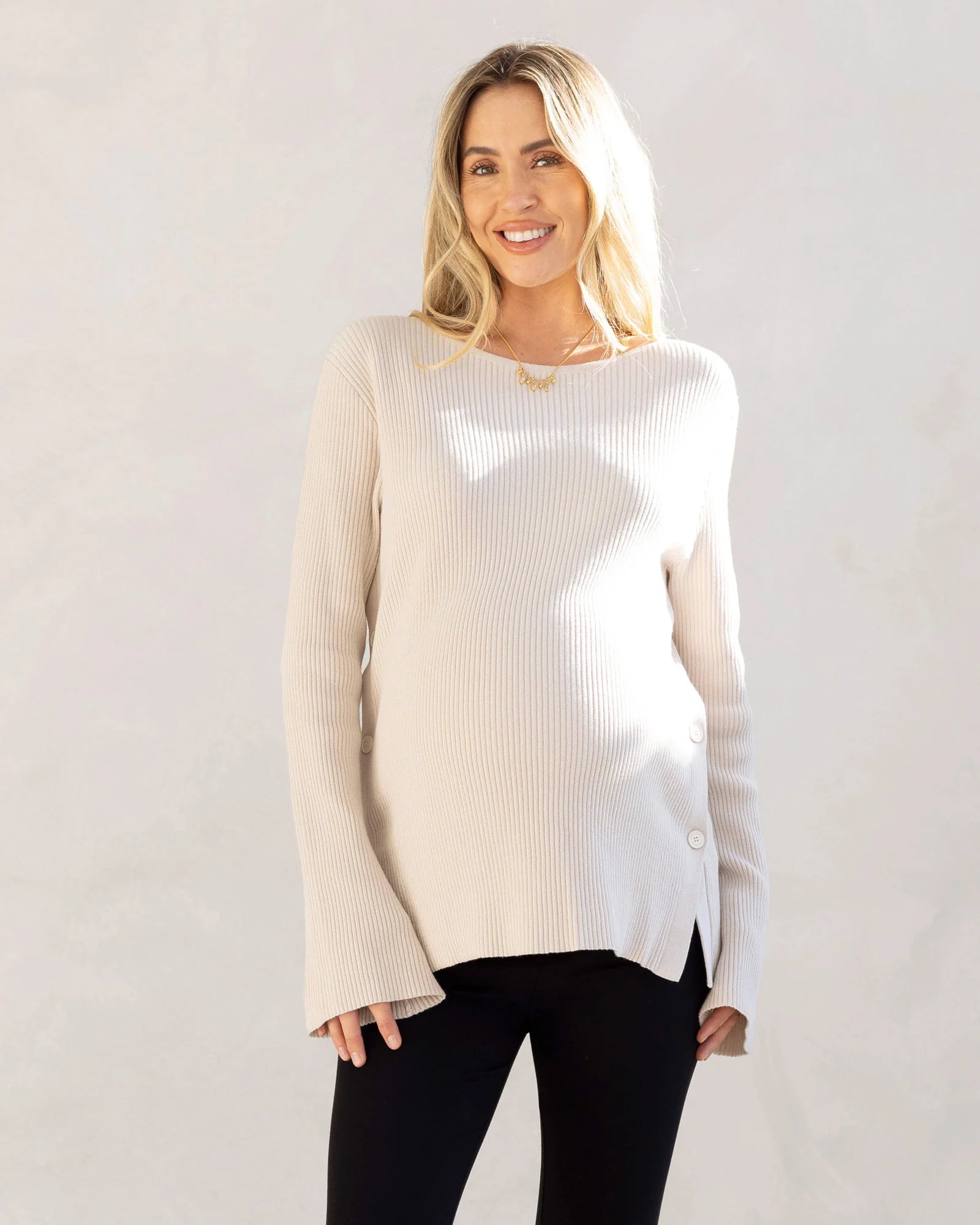 Angel Maternity Oversized Knit Nursing Jumper