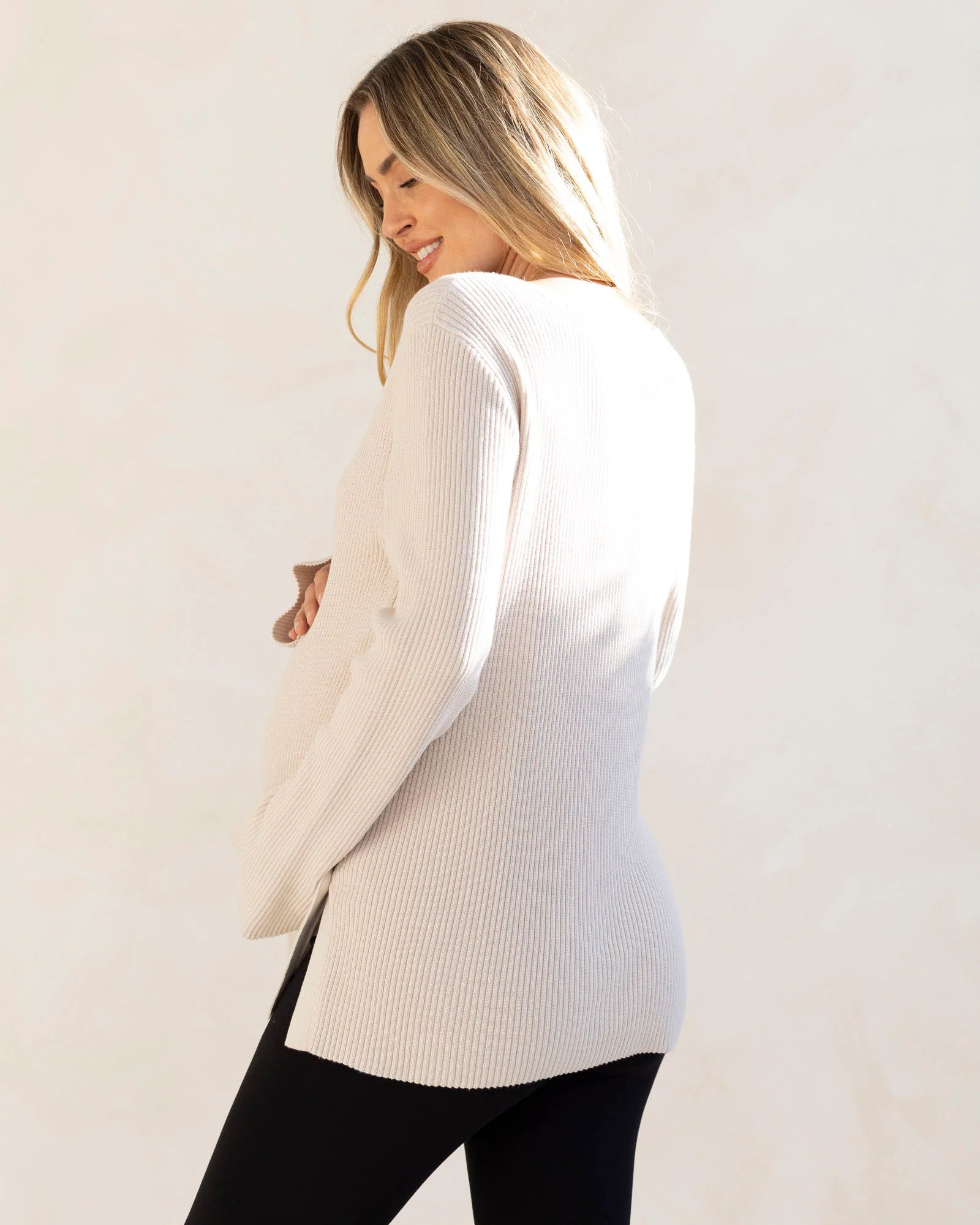 Angel Maternity Oversized Knit Nursing Jumper