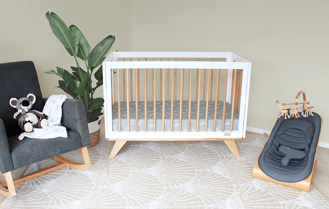 Aurora Compact Cot | Scandinavian Timber Cot for Small Spaces