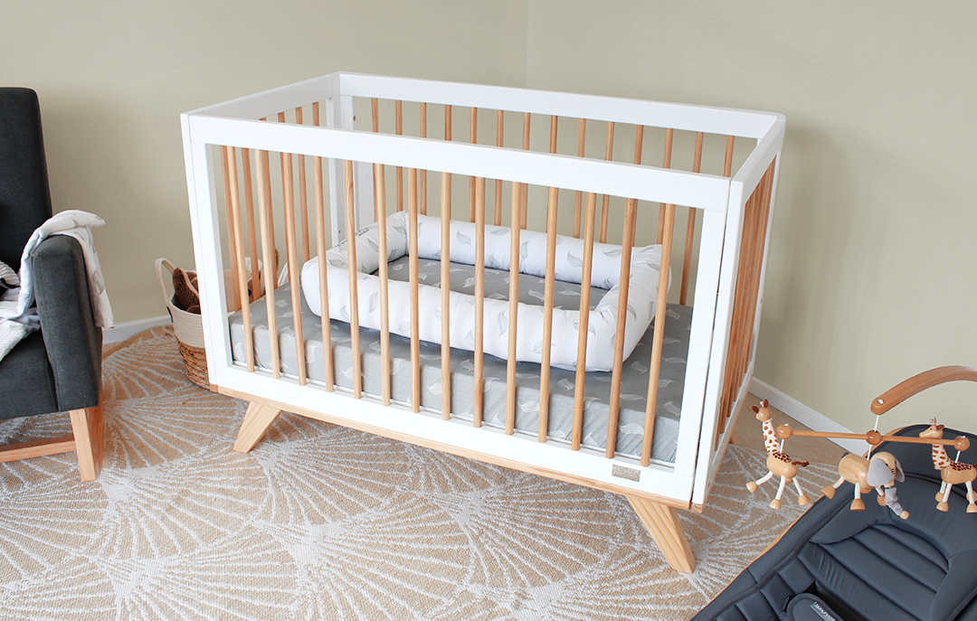 Aurora Compact Cot | Scandinavian Timber Cot for Small Spaces