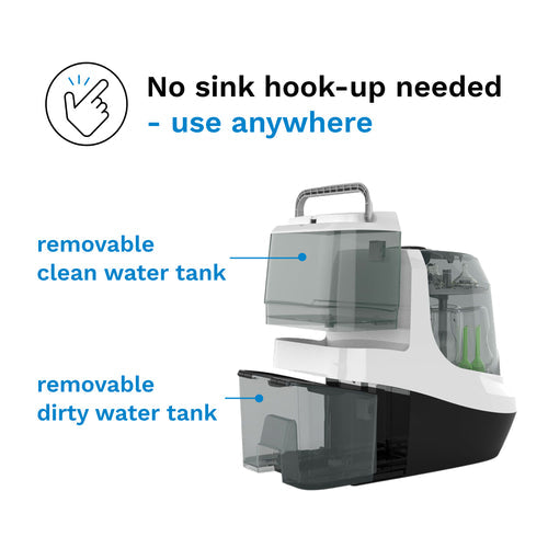 Baby Brezza Bottle Washer Pro – All-In-One Cleaner (Washes, Sterilizes & Dries)
