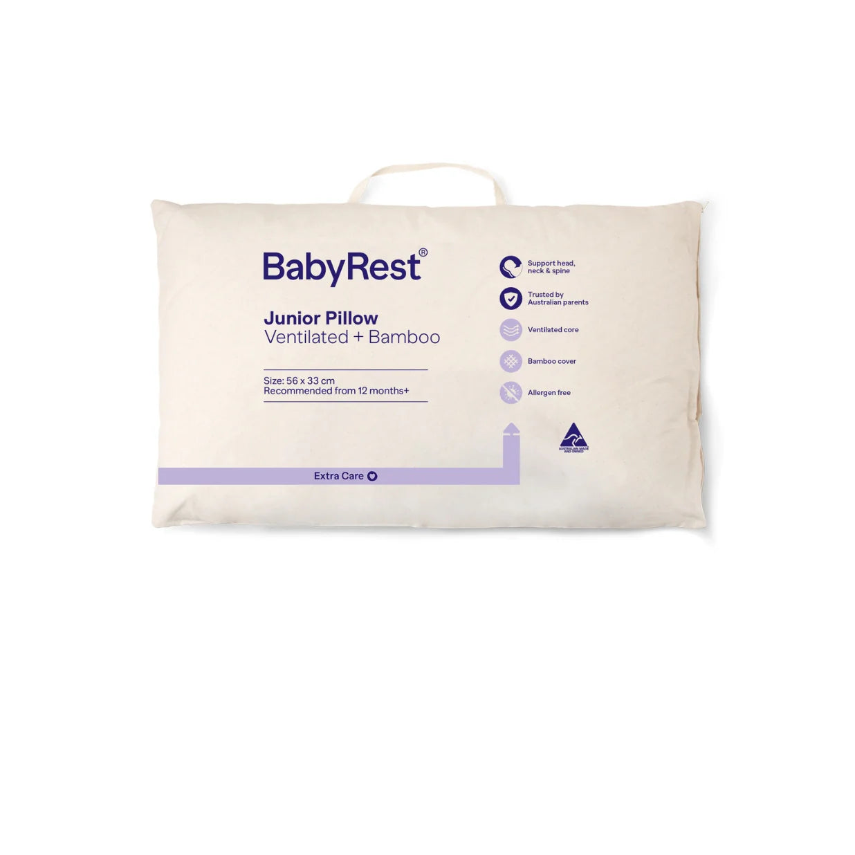 Baby Rest Junior Ventilated + Bamboo Pillow