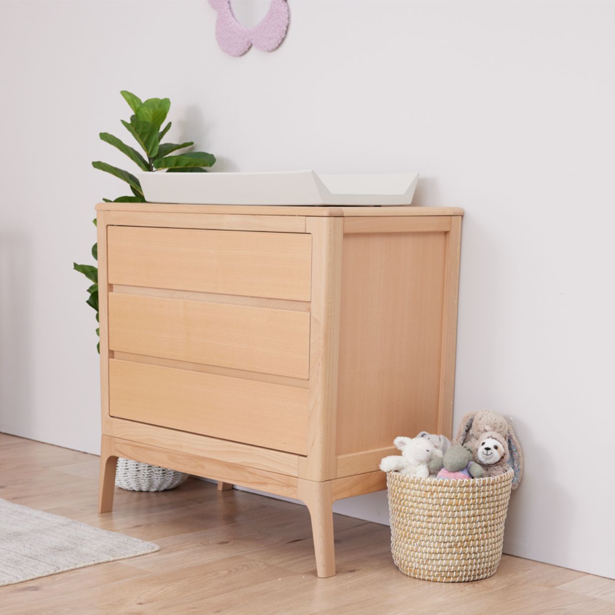 BabyRest Amara Chest 3 Drawer - Beech - available to order