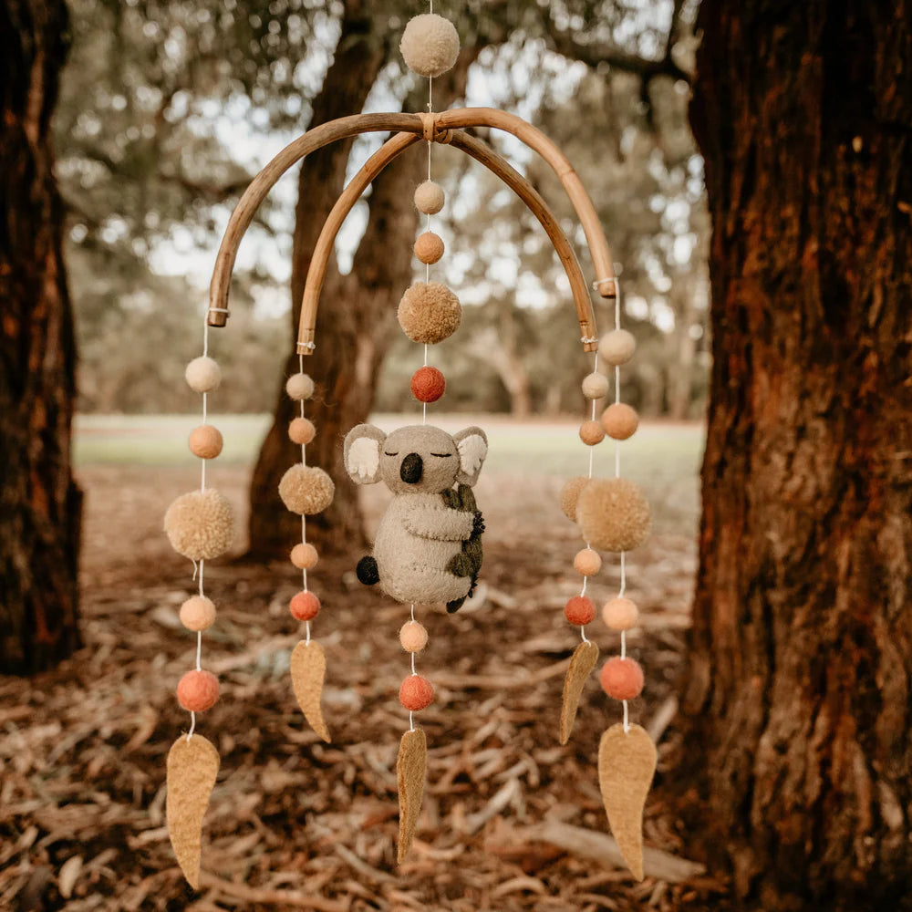 Nursery Cot & Ceiling Mobiles – Handmade Felt Designs
