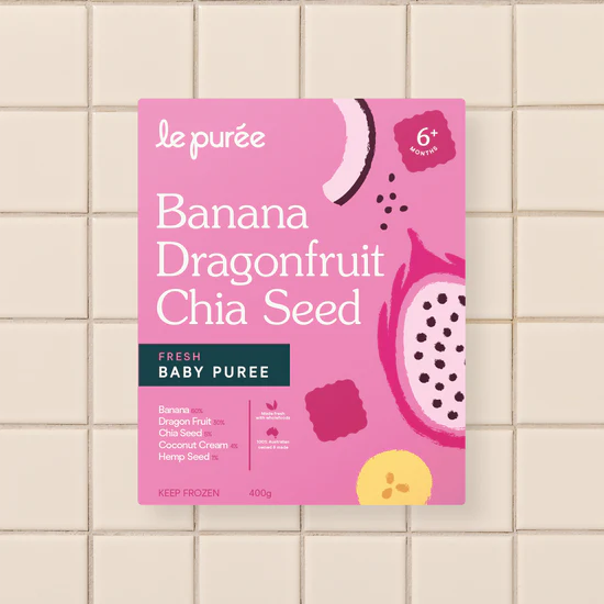 Banana Dragon fruit Chia Seed