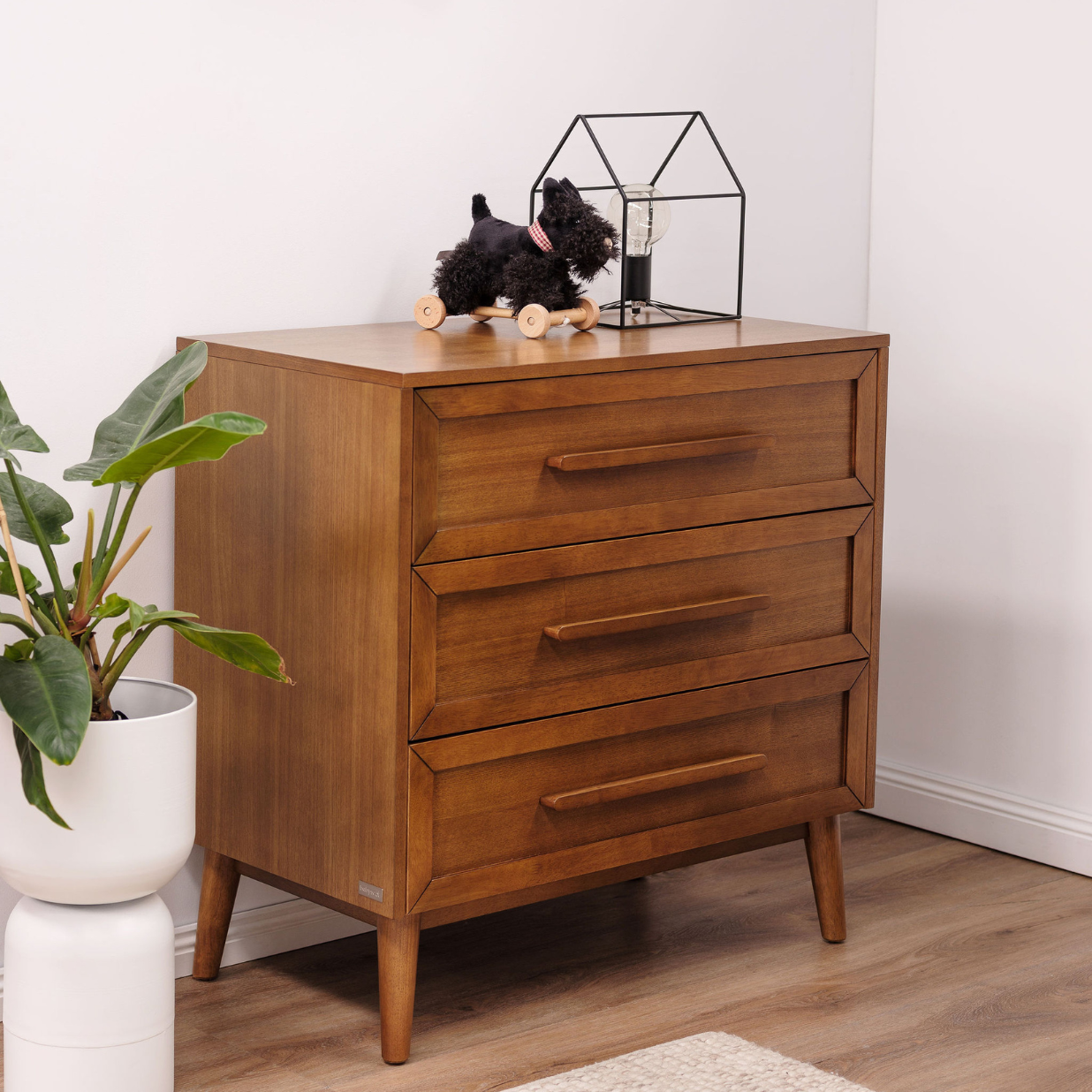 BabyRest Beckett Chest 3 Drawer - White or Teak - available to order