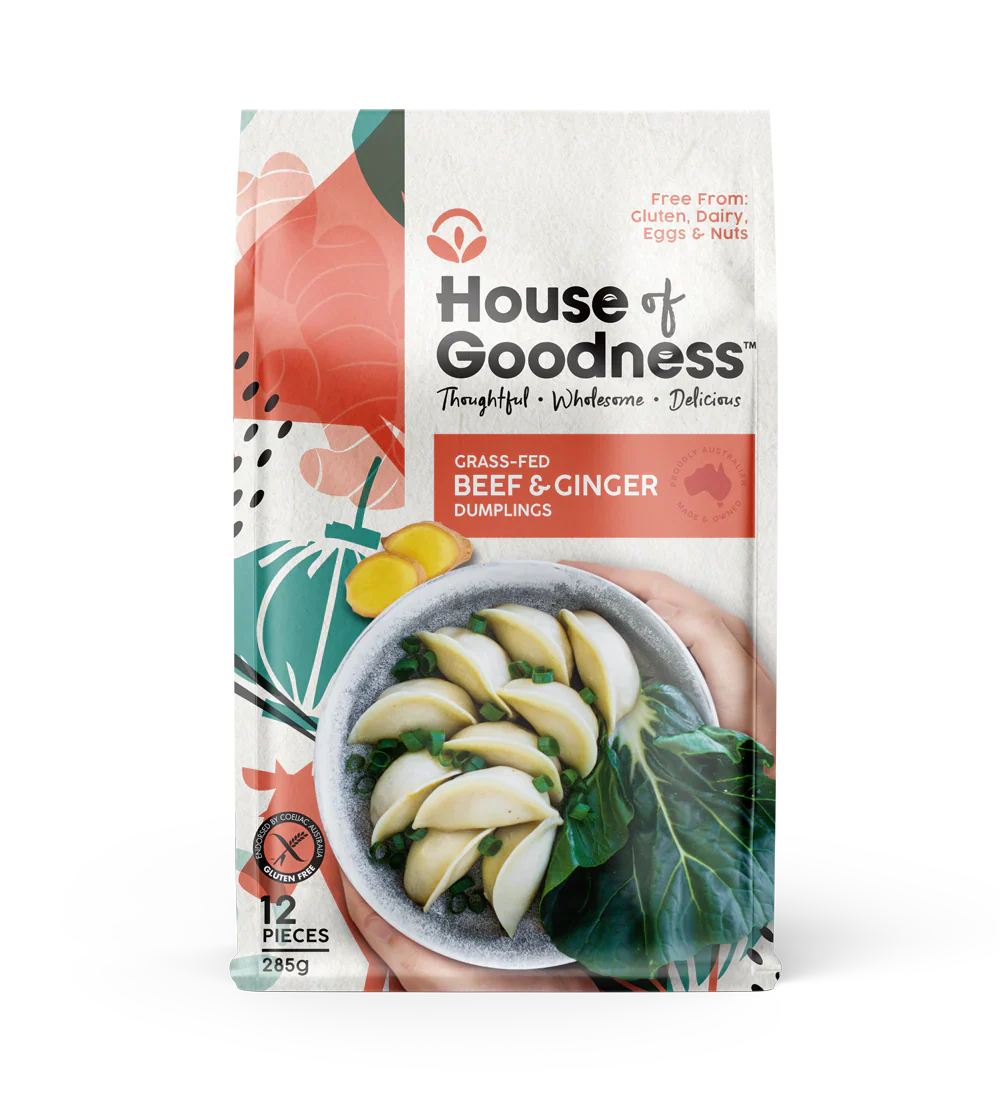 Grass Fed Beef & Ginger Dumplings (gf)