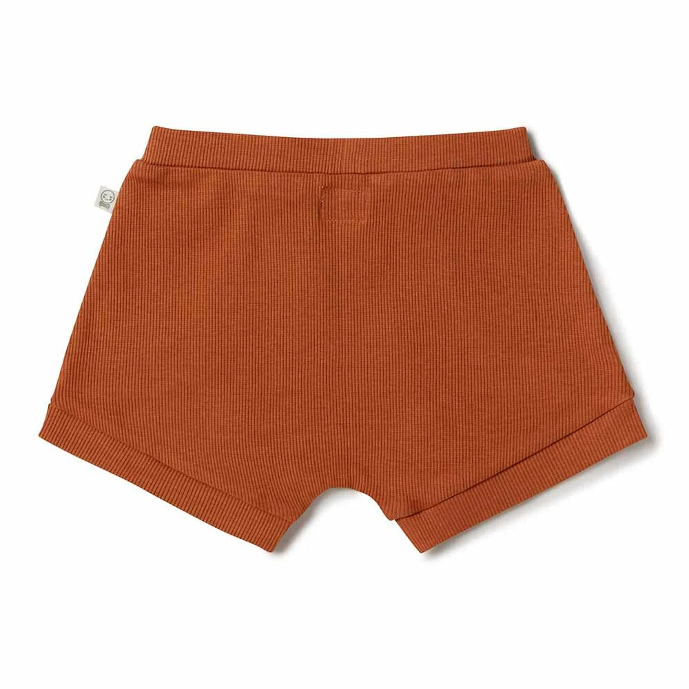 Organic Cotton Rib Shorts