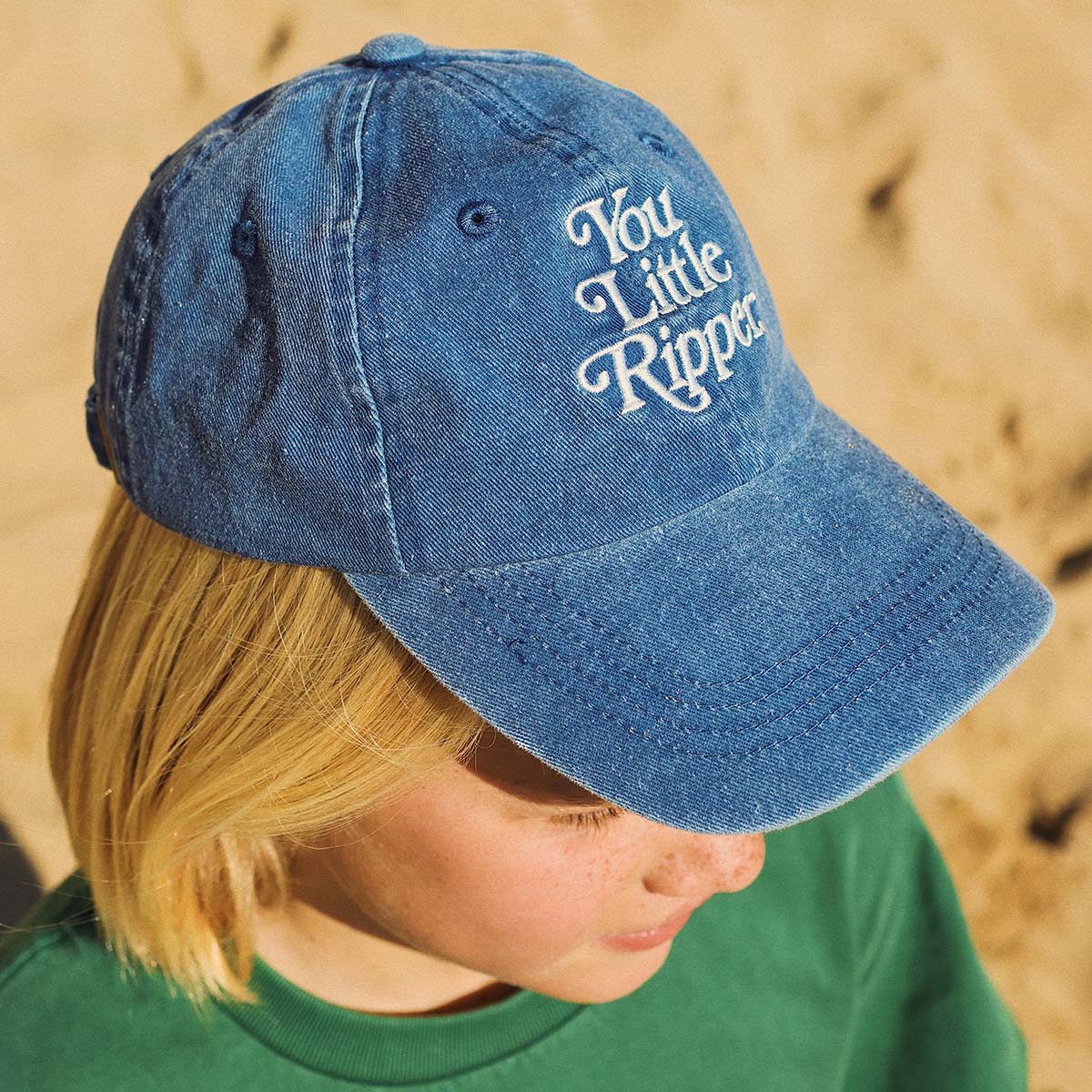 KIds Little Ripper Cotton Cap Navy