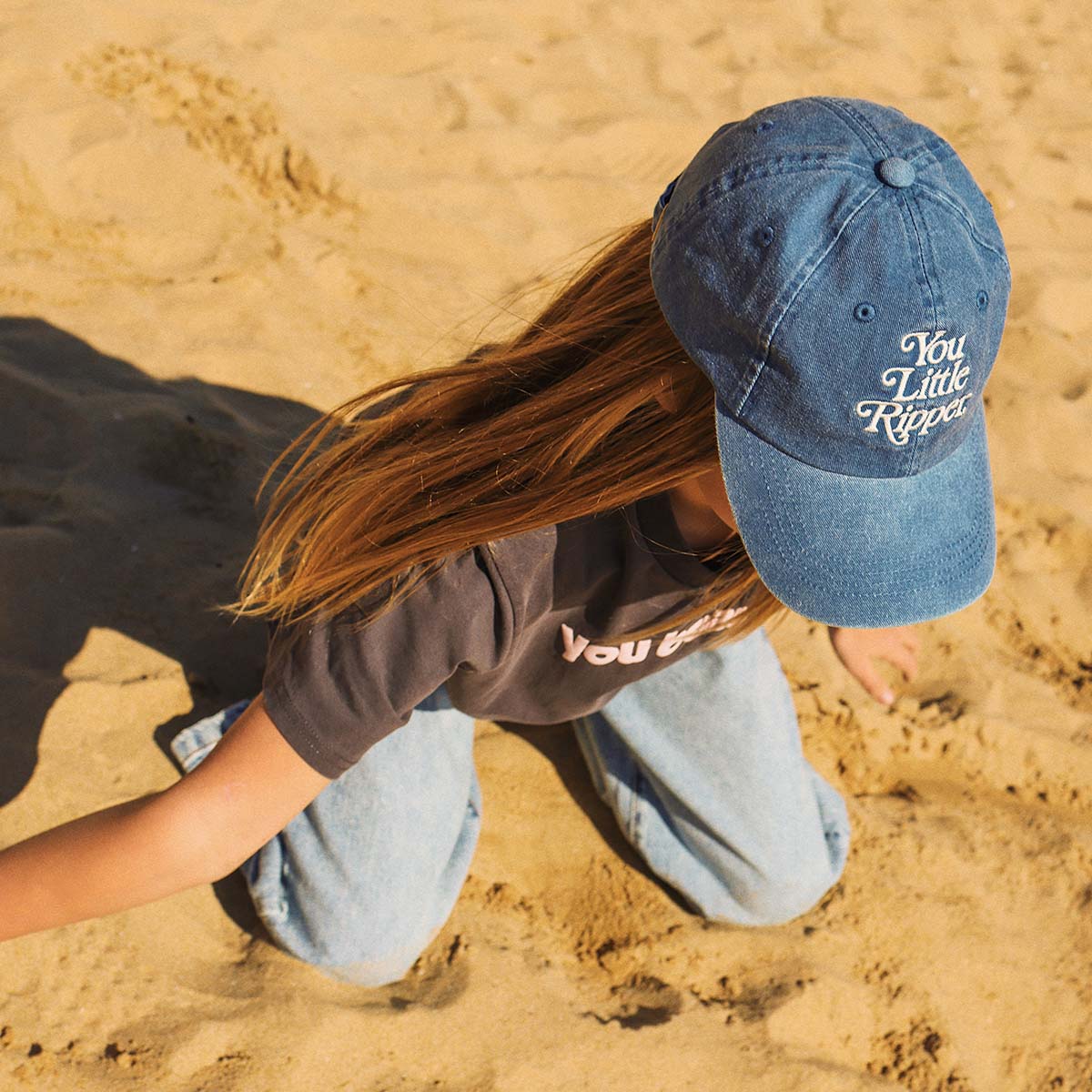 KIds Little Ripper Cotton Cap Navy