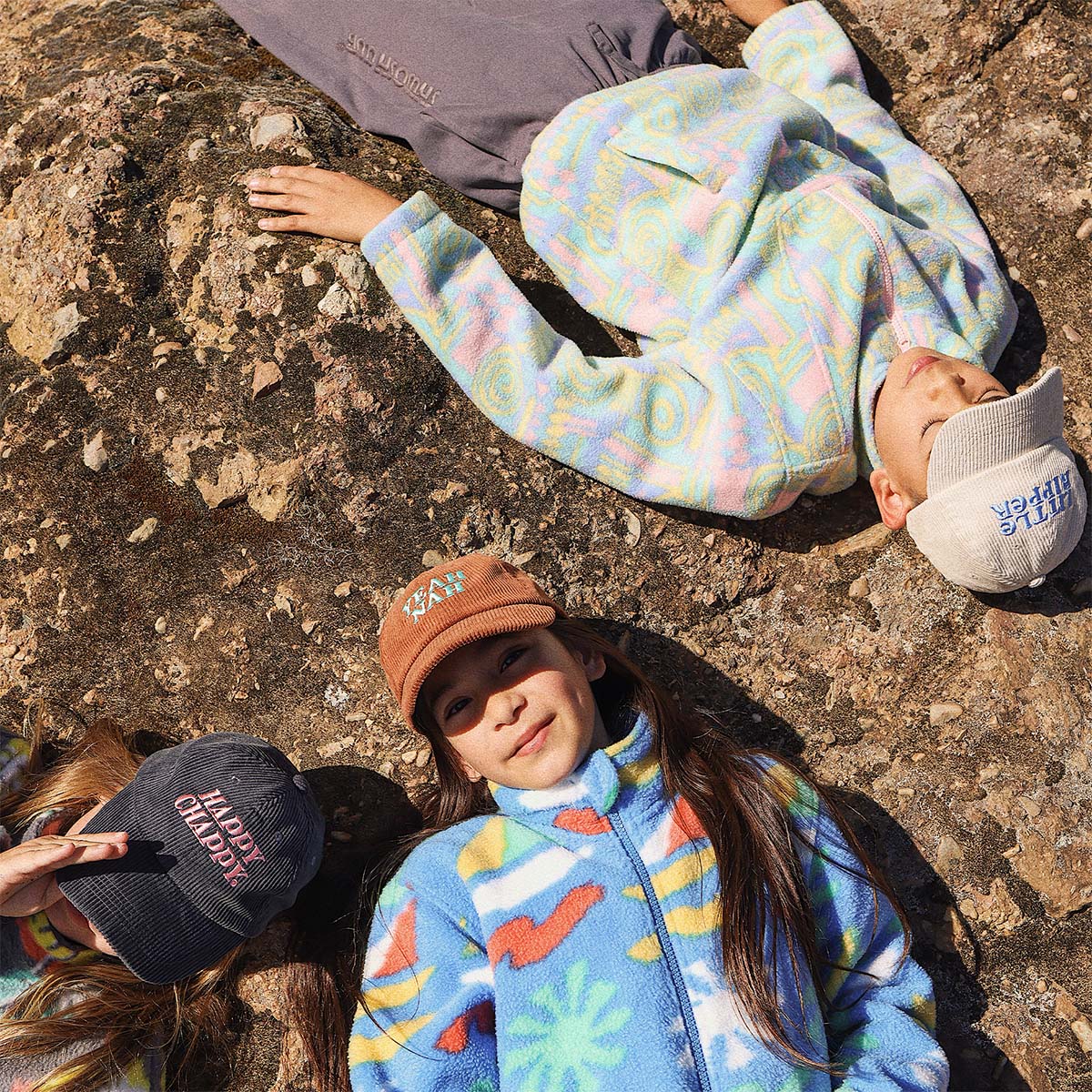 Kids Happy Chappy Cord Cap in Carbon
