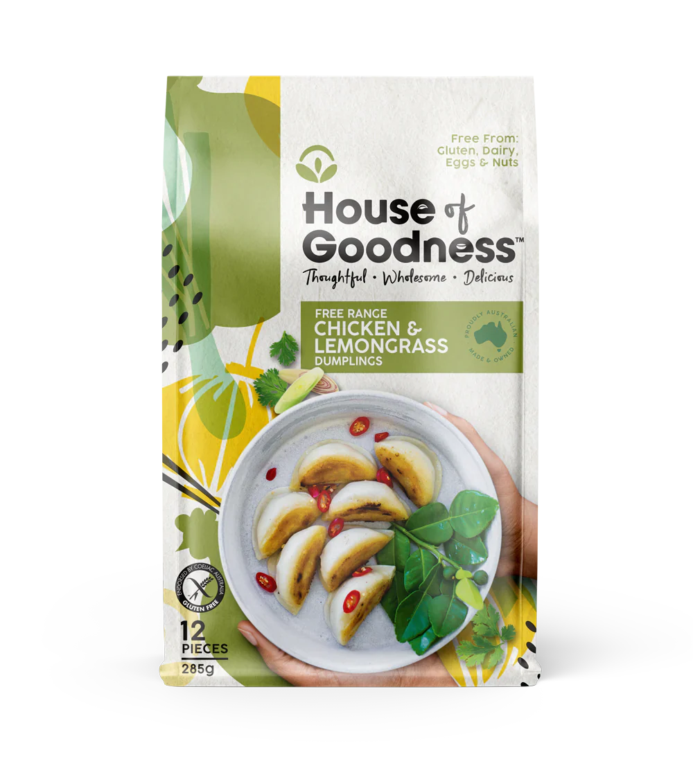 Free Range Chicken & Lemongrass Dumplings (gf)