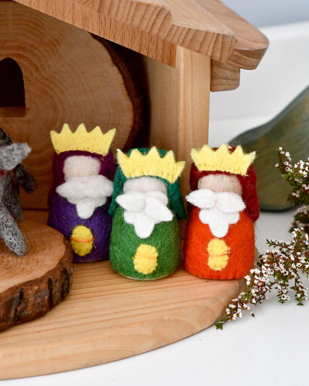 Handcrafted Felt Peg Dolls