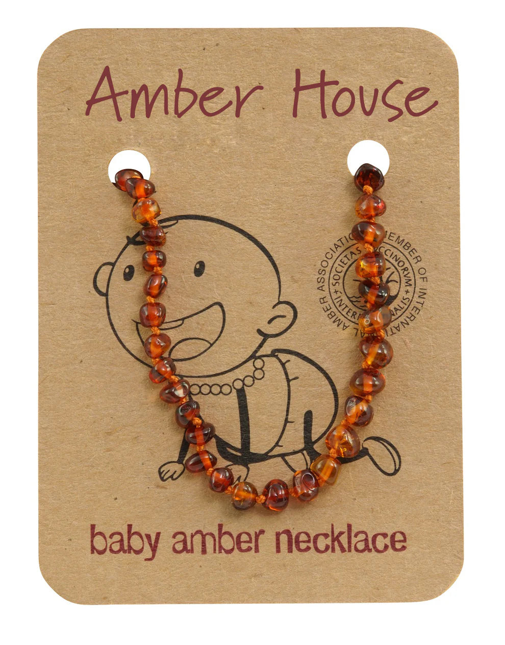 Cognac Amber Teething Necklace