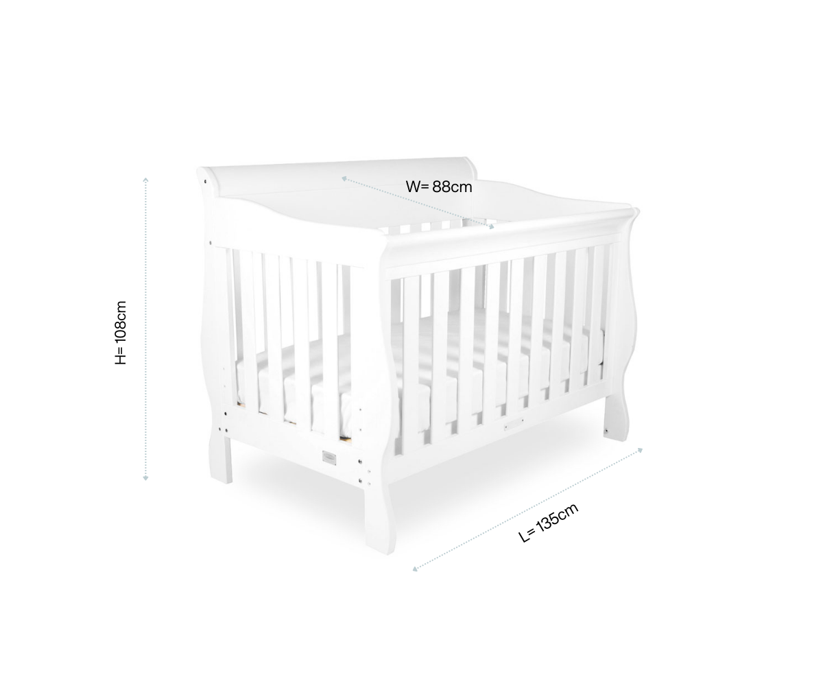 Babyhood Amani Sleigh Cot - available to order