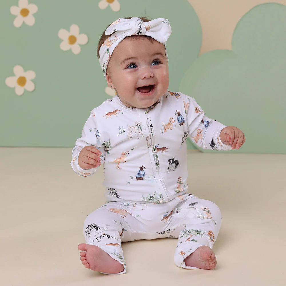 Dog Park Organic Snugglesuit Convertible Romper