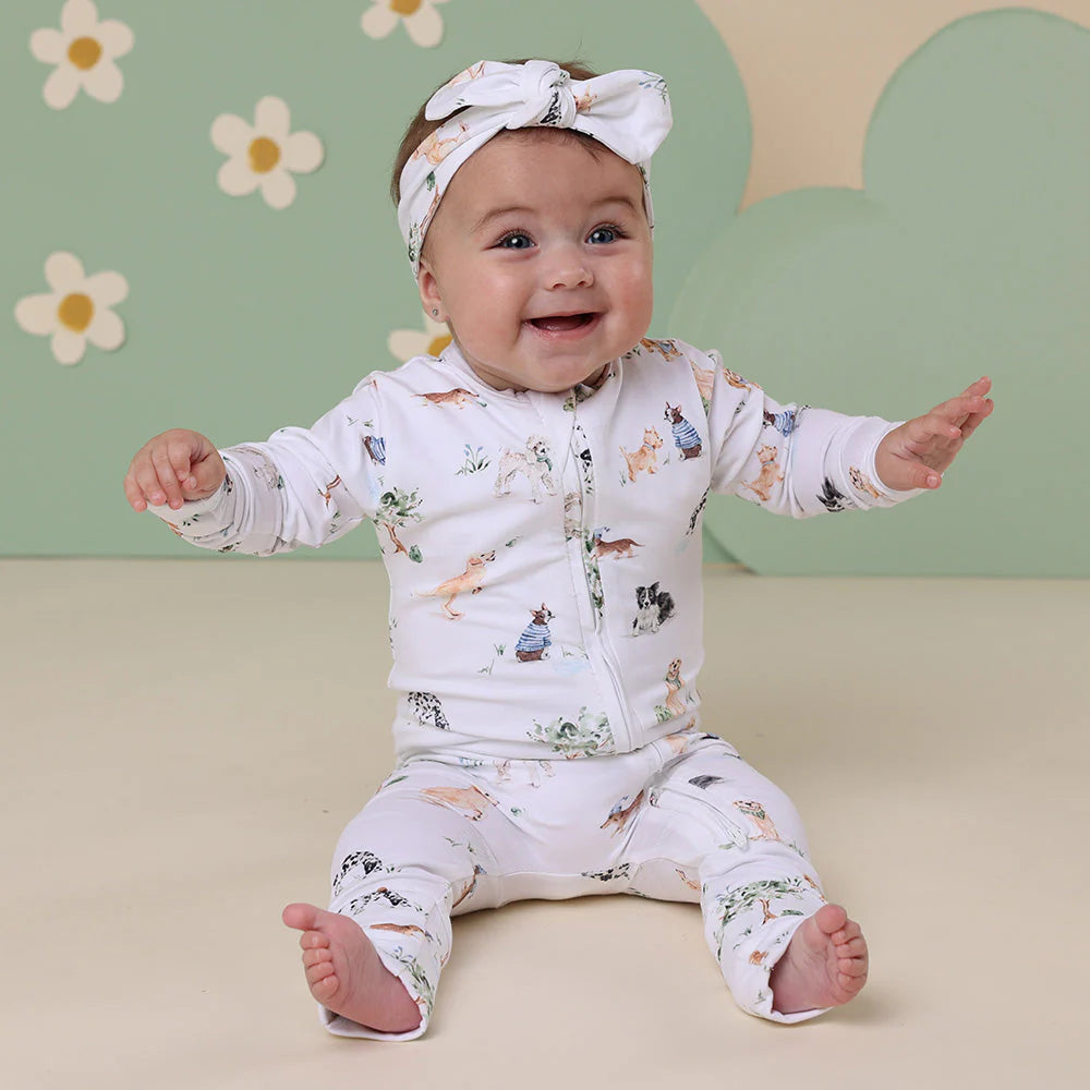 Dog Park Organic Snugglesuit Convertible Romper