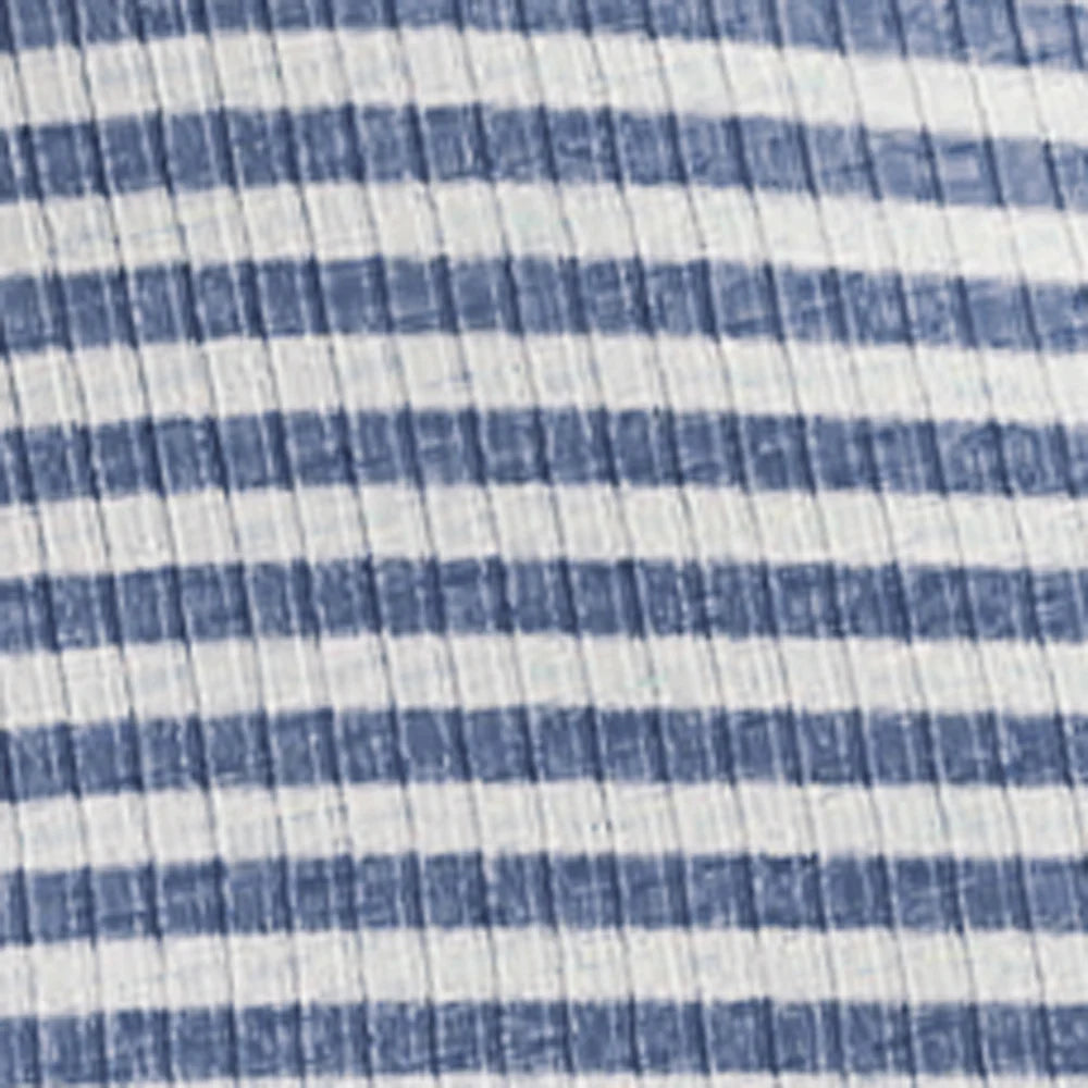 Dune Stripe One Piece Washed Indigo/ White